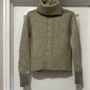 Cozy Olive Turtleneck Sweater